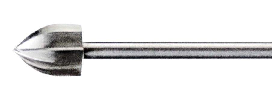 Geriffelte Acorn Edelstahlstahl Bur